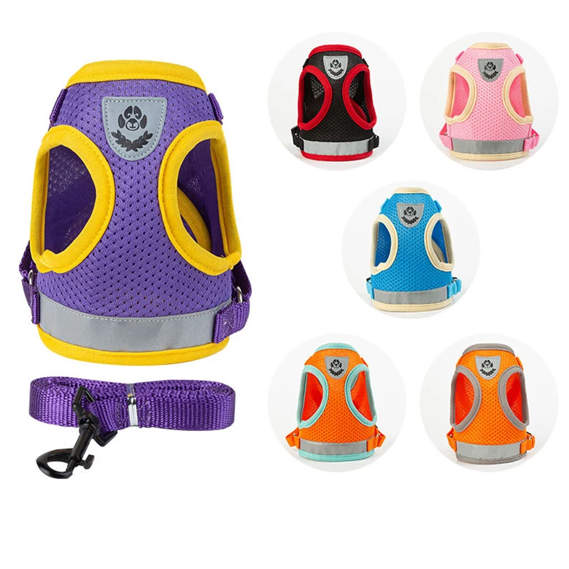 Dog Harness Vest Set for Small Medium Dog Harness Leash Puppy Cat Vest Harness Puppy Pet Kitten 1005007294226255