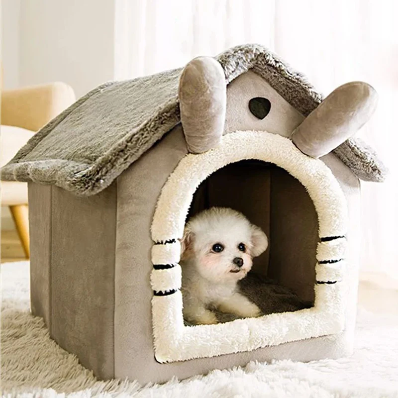 Indoor Warm Dog House Soft Pet Bed Tent House Dog Kennel Cat Bed with Removable Cushion Suitable 1005007294968189
