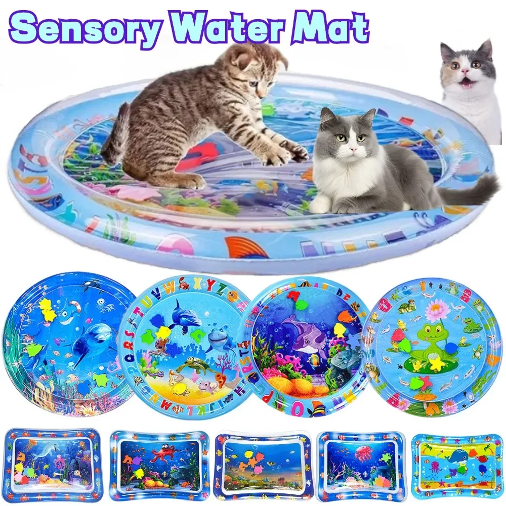 Sensory Water Mat Thickened Sensor Play Water Sensor Cat Mat Pet Supplies Cleaning Cooling Mat 1005007303330444