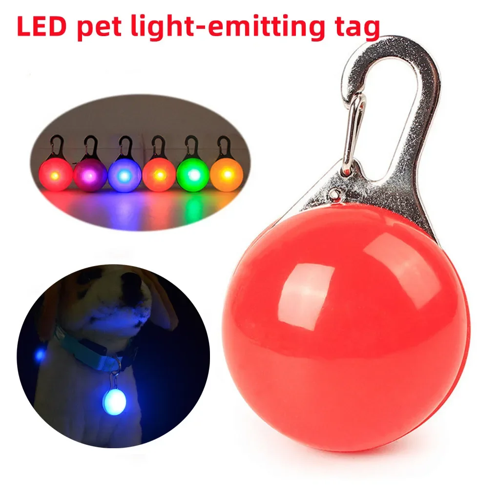 LED Pet Dog Collar Pendant Night Safety Pendant Pet Luminous Night Light Collar Pet Dogs Supplies 1005007314221715