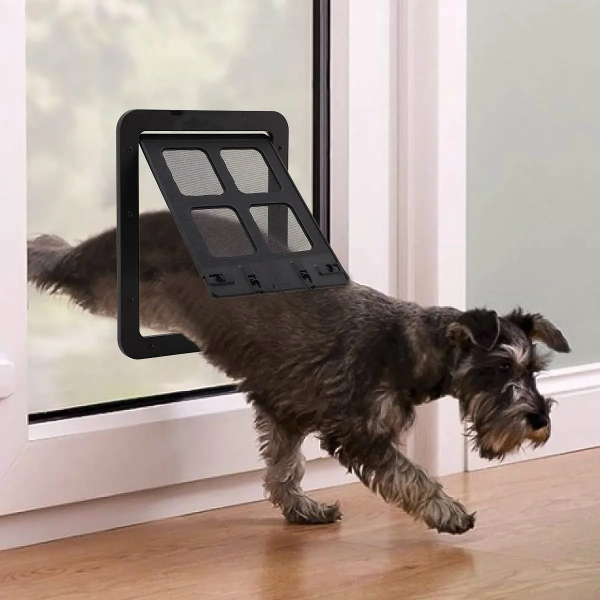 Pet Door Safe Lockable Magnetic Screen Outdoor Dogs Cats Window Gate House Enter Freely Fashion 1005007316270225