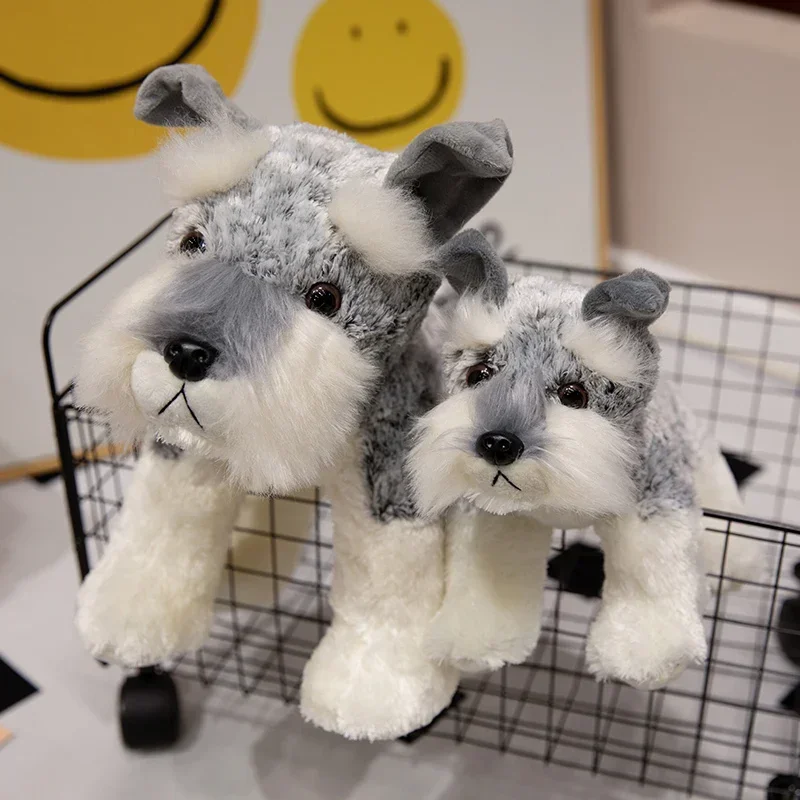 Hot Cute Schnauzer Dog Plush Toys Triver Stuffed Animals Doll Puppy Kids Children Adults Boys 1005007324087195