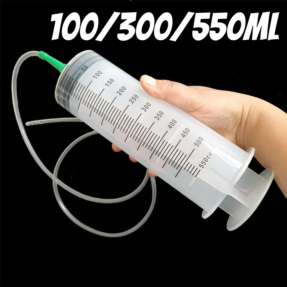 100/300/550ml Large Capacity Syringes Oil Pump With 1m Hose Pet Feeding Measuring Pump Hydroponics 1005007326494779