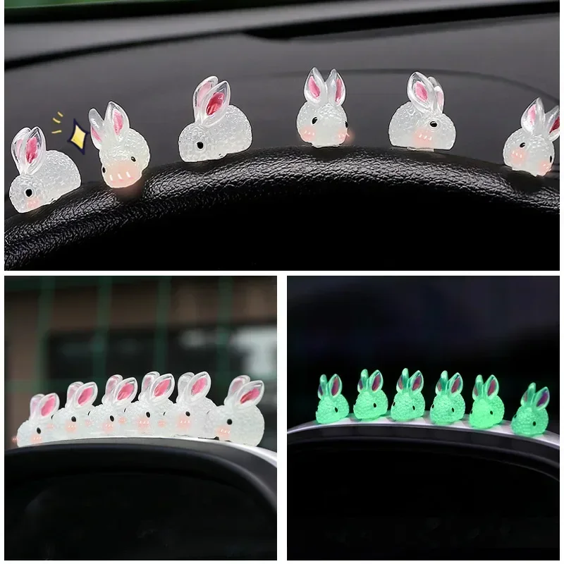 Rabbit Car Decoration Popular Piglet Doll Ornament Motorcycle Accessories Center Console Cartoon 1005007336471243