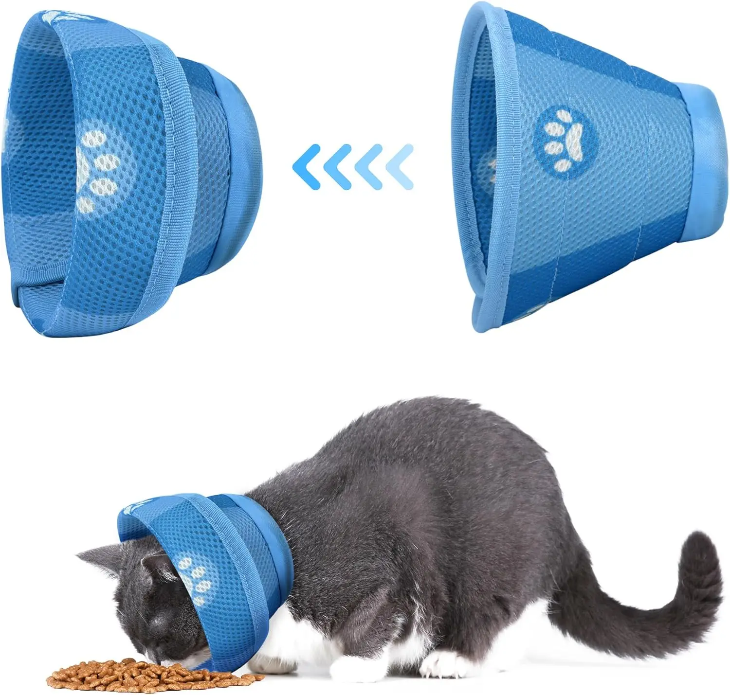 Adjustable Cat Cone Collar Soft Anti-Bite Protective Cat Elizabeth Collar Cat and Dog Surgery 1005007339680295