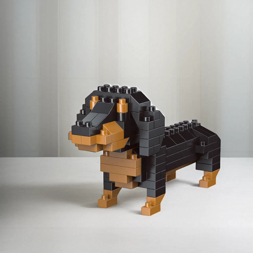 Mini Dachshund Dog Building Blocks Toy for Adults and Kids: Detailed and Lifelike Design 1005007340390924