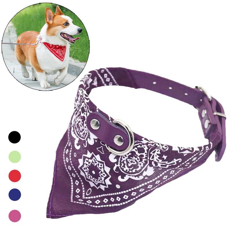 PU Cat Dog Collar with Scarf for Small Medium Dogs Chihuahua Corgi Puppy Adjustable Collars Pet 1005007341334768