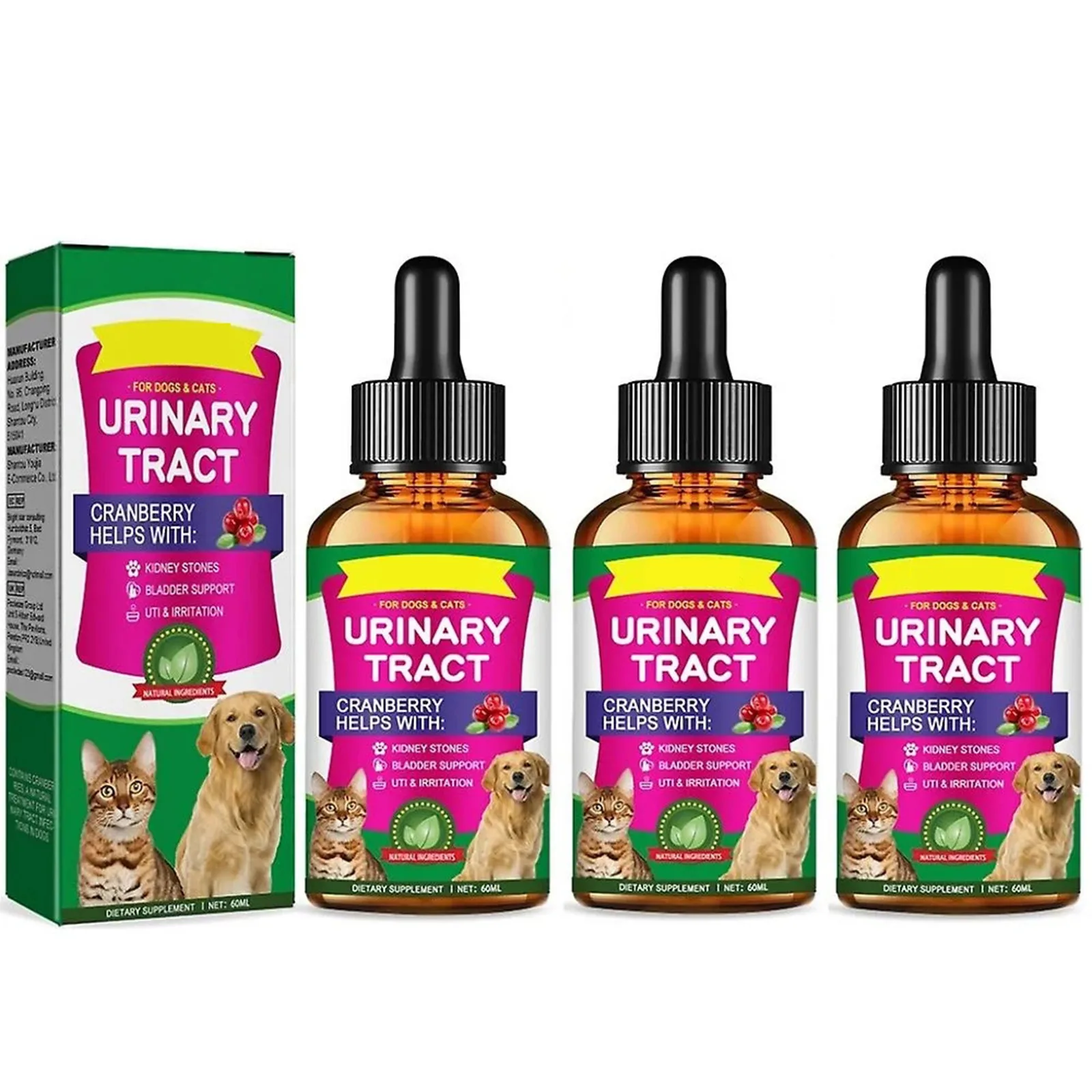 3pcs Pet Care Drops Ease Pain Discomfort In Cats And Dogs General Mild Pet Care Solution Promote 1005007342963973