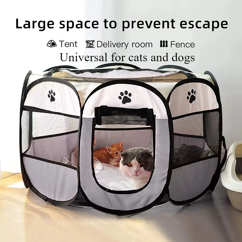 Portable Foldable Outdoor DogTent dog House Portable Folding Travel Pet Tent Cat/Dog Cage Easy 1005007346529545