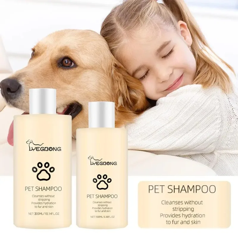 100/300ML Pet Shampoo Cat Dog Hair Softening Shower Gel Anti Mite Moisturizing Itchy Cleans Hair 1005007347288011