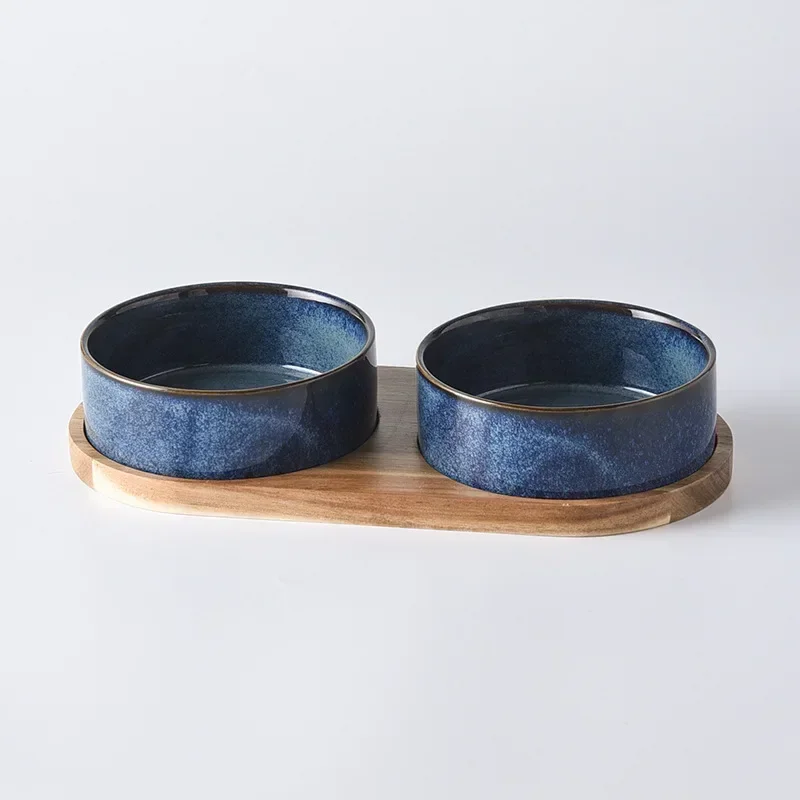 Cat Bowl Cat Food Bowl Ceramic Pet Food Water Feeder Small and Medium-sized Dogs Protection Spine 1005007347893243