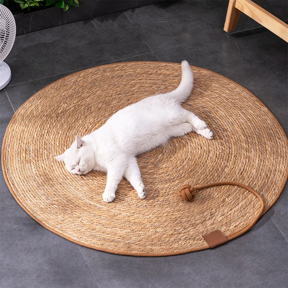 Cat Scratcher Rattan Mat Board Cat Scratch for Sharpen Nails Scraper Cats Tree Cat scratching post 1005007349450092