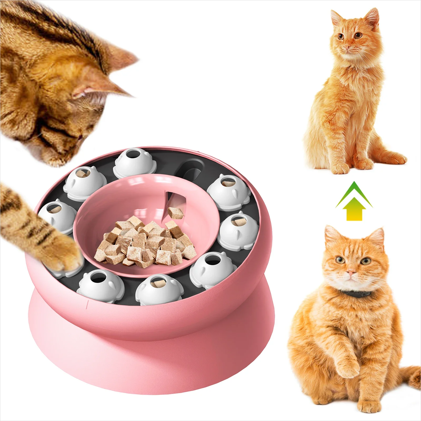 Cat Toys Slow Feeder Cat Bowl Interactive for Indoor Cats Cat Puzzle Feeder Pet Toy for Aid Pets 1005007350547570