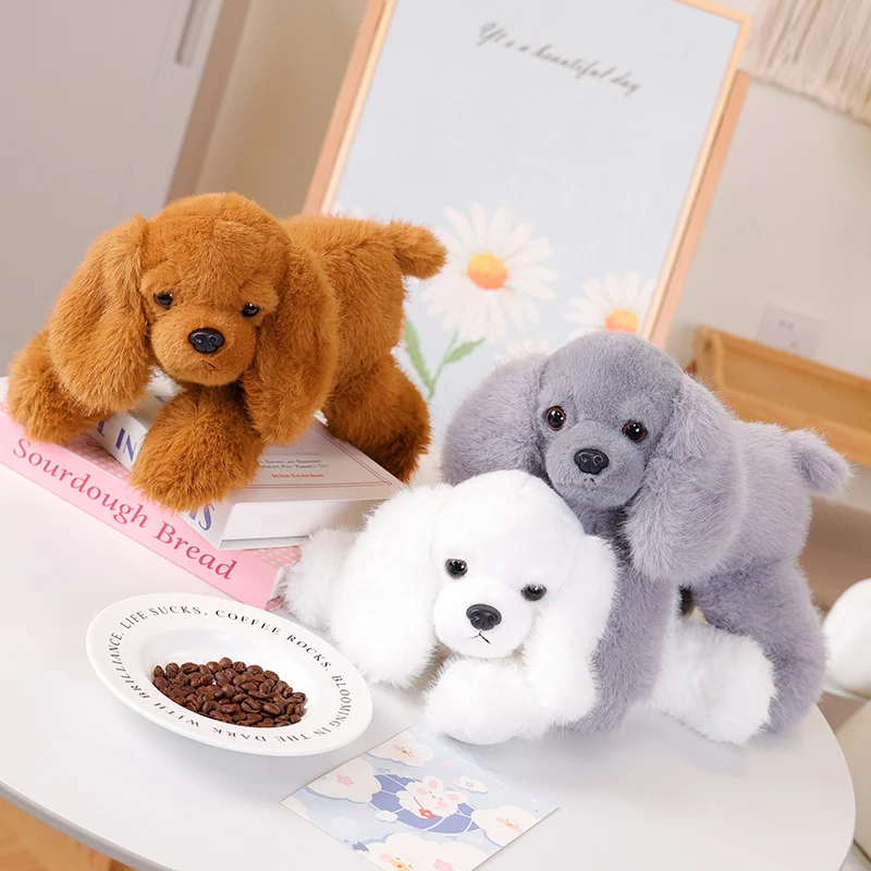 1PC Hot Sale Simulation Cartoon Cute Lucky Puppy Down Plush Toys For Girls Gifts Stuffed Animal 1005007358488194