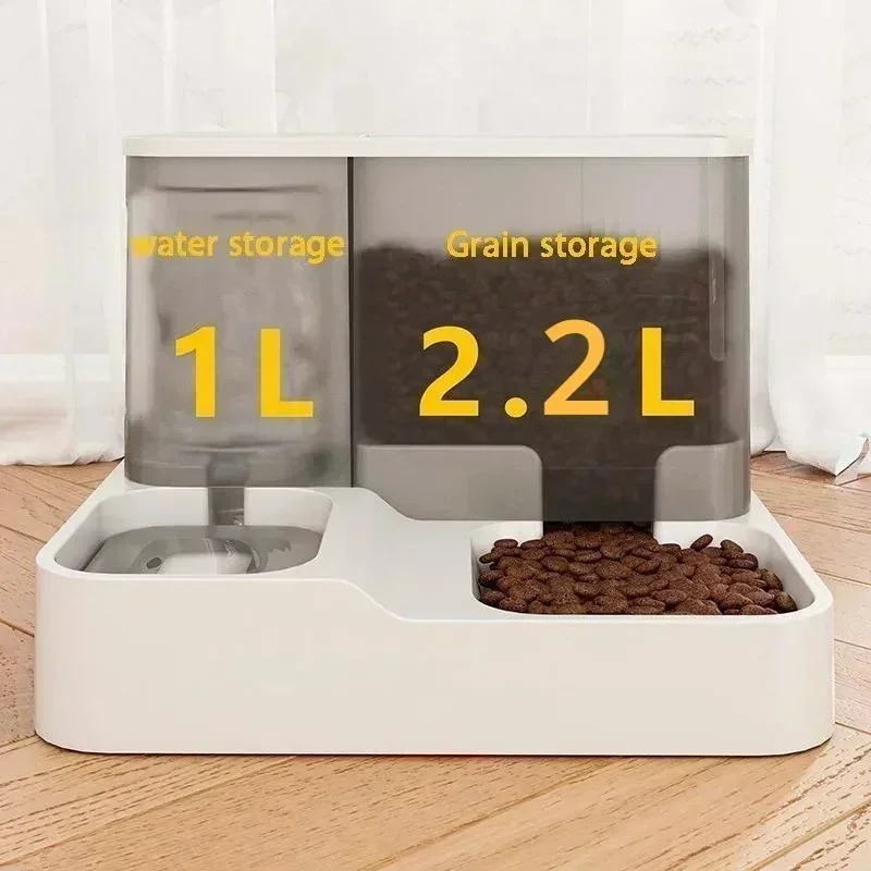 2.2L Large Automatic Smart Pet Dog Feeder Drinking Fountain Plastic Dog Food Bowl Pets 2 in 1 Water 1005007360082161