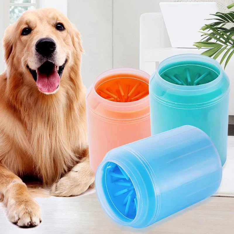 Pet Paw Cleaner Soft Silicone Foot Cleaning Brush Portable Pet Dogs Towel Foot Washer Cleaning 1005007360151780