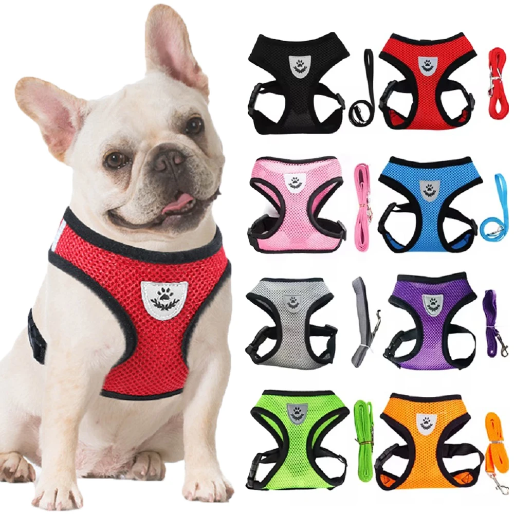 Cat Dog Harness With Lead Leash Kitten Puppy Outdoor Walking Collar Harness Adjustable Vest For 1005007360752004
