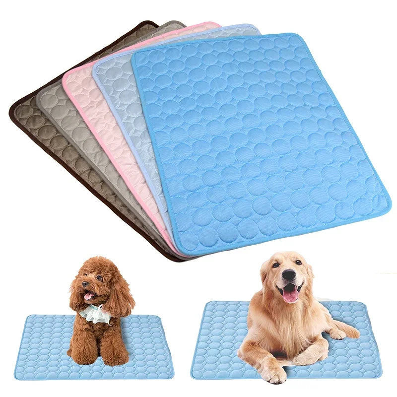 Pet Mat Summer Cooling Dog Pad For Dogs Cat Blanket Sofa Breathable Pet Bed Mat Washable Self 1005007361018578