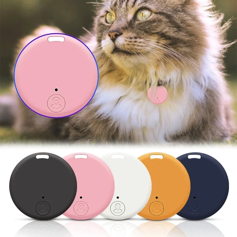 Cat Dog GPS Bluetooth 5.0 Tracker Anti-Lost Device Round Mini Anti-Lost Device Pet Kids Bag Wallet 1005007367568518