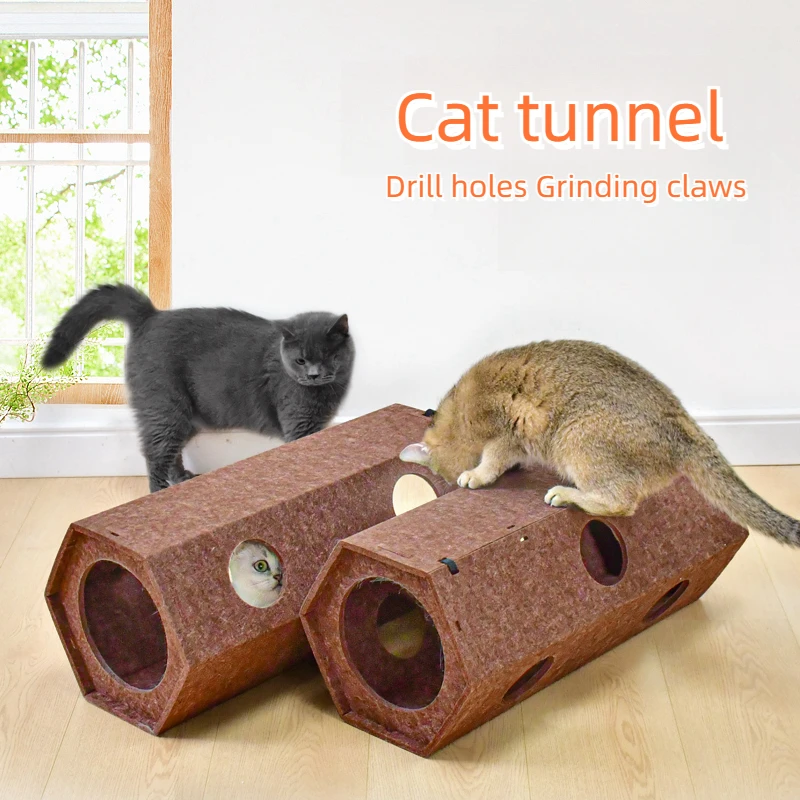 Pet Cat Tunnel Tube Toys Foldable Tunnels for Indoor Cats Kitten Play Tube 1005007369156197
