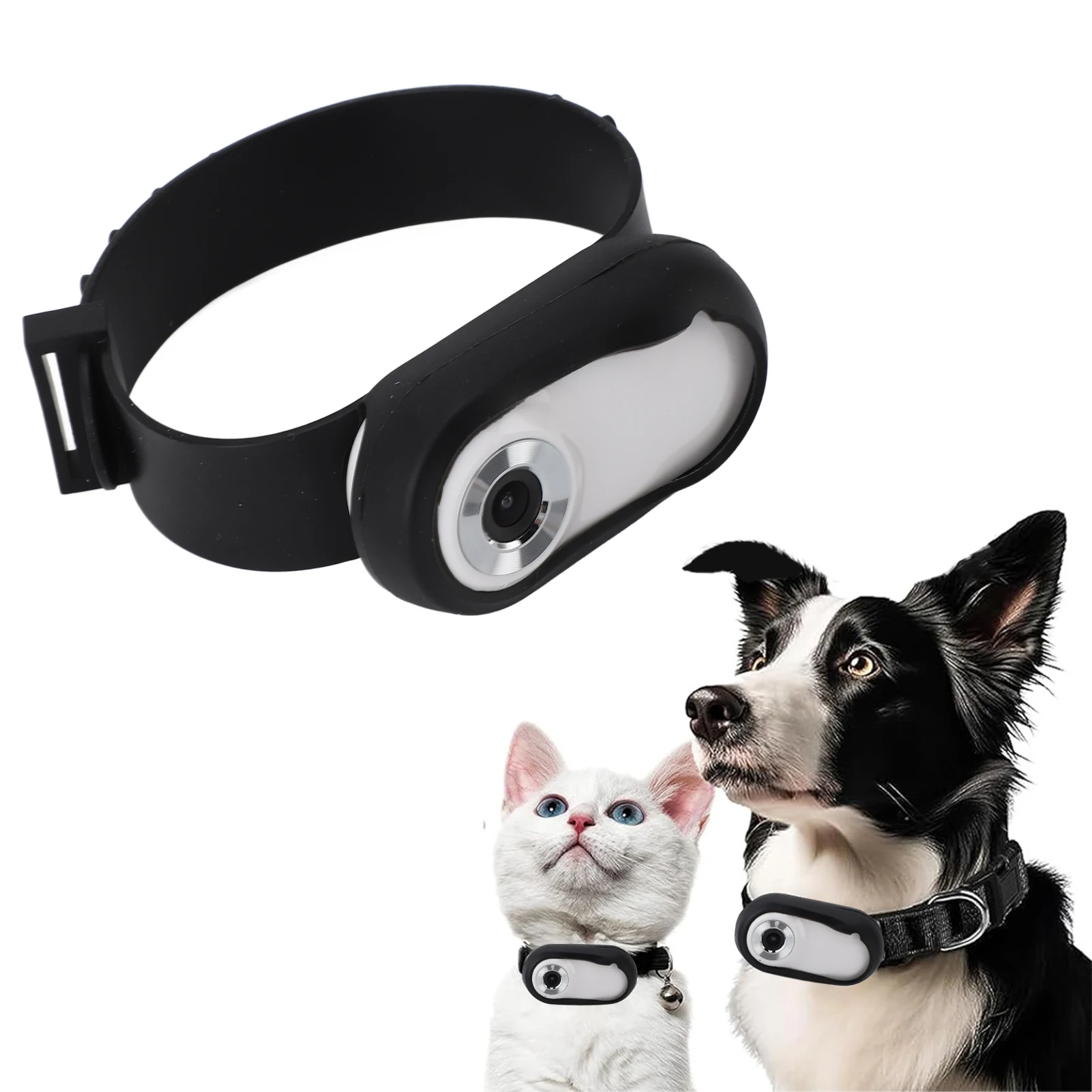 Pet Collar Camera USB Rechargeable HD 1080P LCD Display Lightweight Pet Sport Camera Support Video 1005007369269585