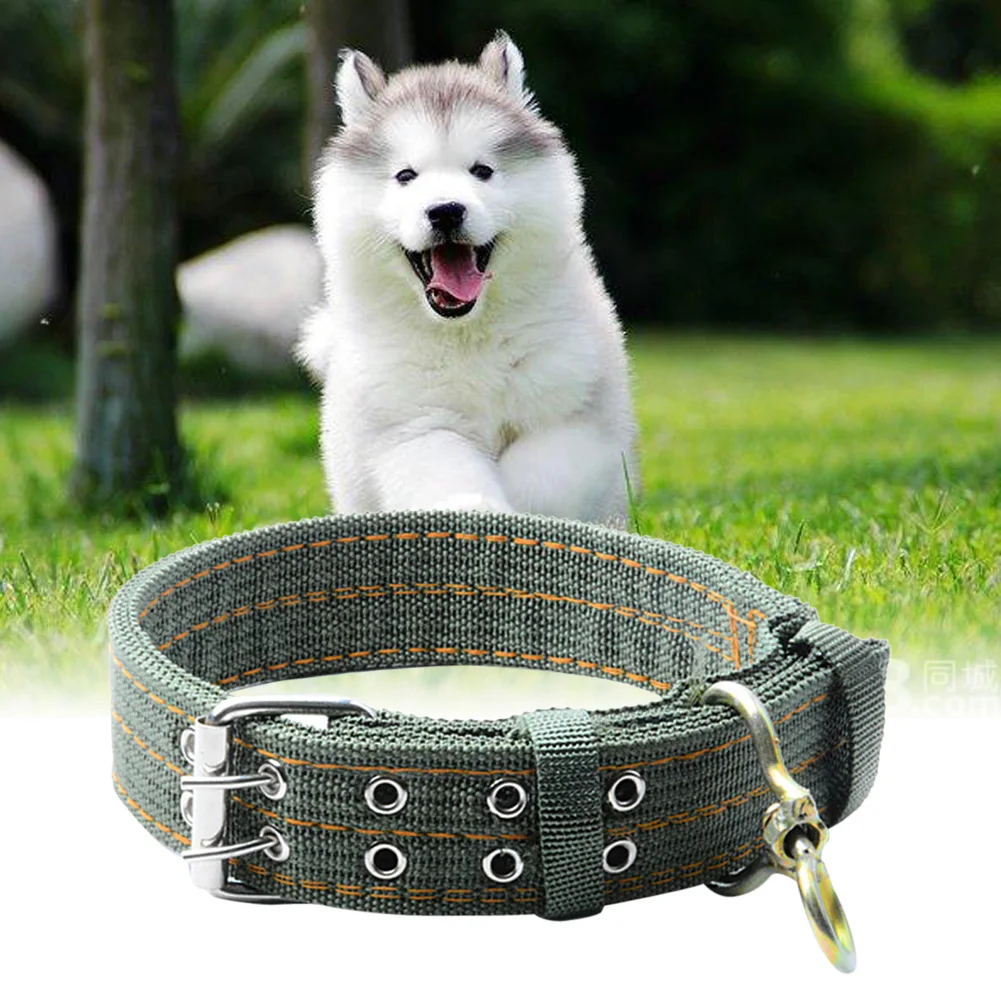 Pet Dog Double-Breasted Necklace for Big Dog Collar Leads Army Green Pet 1005007376034228