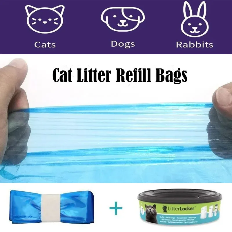 LitterLocker Cat Toilet Stinky Trash Bag Green Sterilization 99%Garbage Bag Replenishment Box 4.5/7 1005007384303570