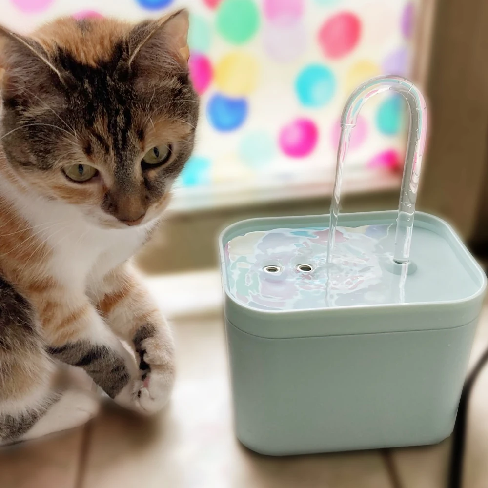 Cat Water Fountain USB Electric Recirculate Filtring Mute Dispenser Auto Filter 1.5L Cat Drinker 1005007385306633