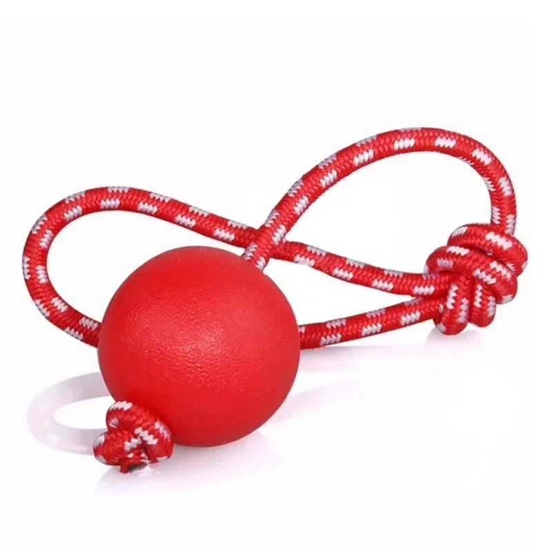 Dual Use Solid Rubber Dog Ball Toy Durable Dog Chew Toy For Outdoor Agility Training High Bounce 1005007386608711