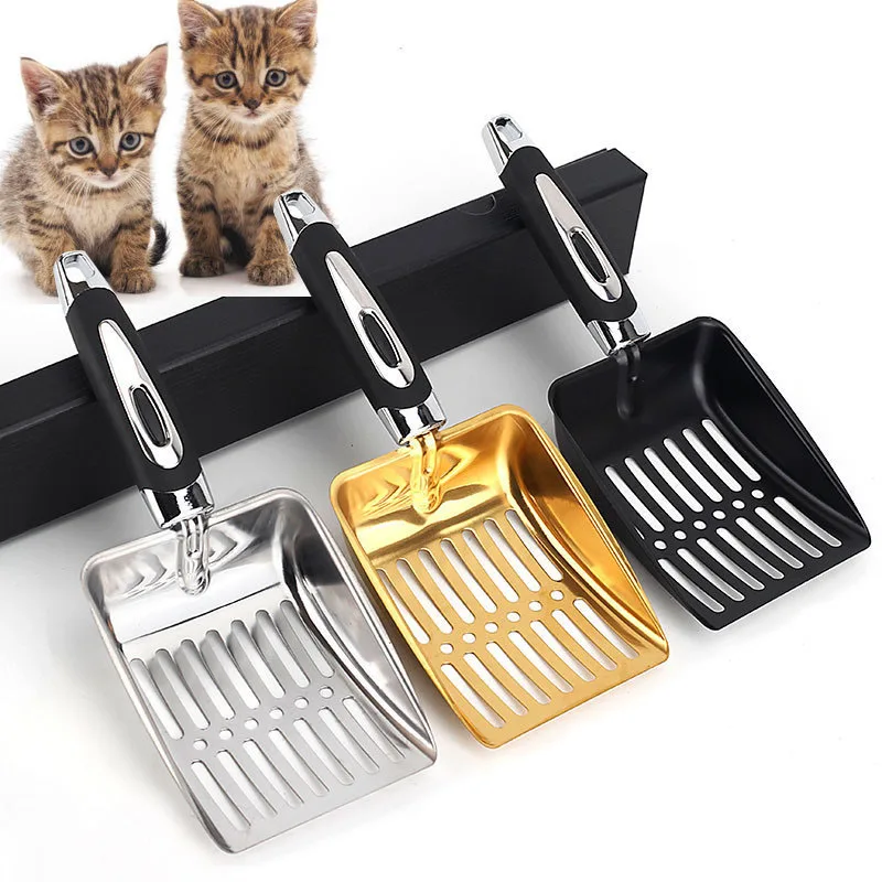 Cat Litter Scoop Metal Long Handle Litter Scooper Deep Shovel for Cat Kitten Litter Box Cleaning 1005007390544467