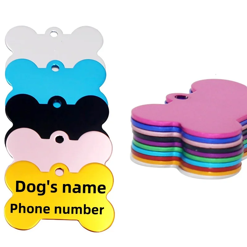 Engraved Dog Id Tag Personalized Pet Collar Pendant Anti-Lost Pet Id Tag Customized Cat Puppy Name 1005007391928945