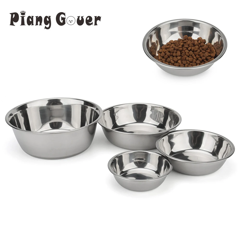 Dog Bowl Stainless Steel Pet Feeding Bowl Cat Food Drinking Feeder Bowl Durable Cheap For Small 1005007393516023