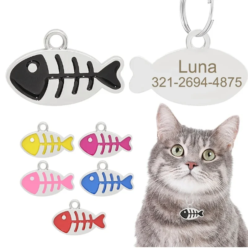 Free Engraving Pet Id Tag Personalized Address Tags for Dogs Anti-Lost Puppy Nameplate Personalized 1005007401868636