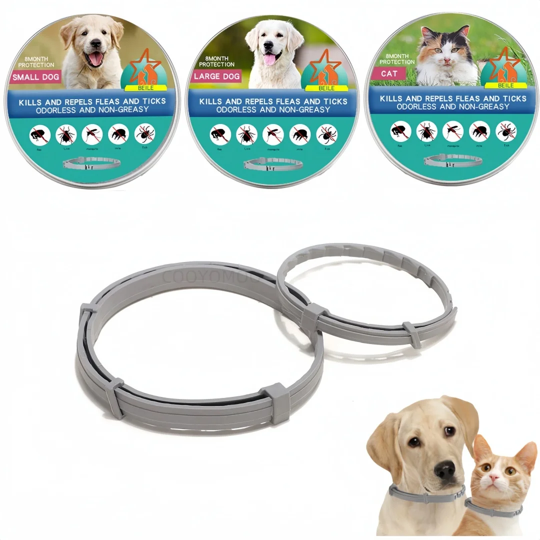 Pet Deworming Flea Collar Retractable Necklace Anti Flea and Tick Big Dog Puppy Cat Prevention 1005007403737162