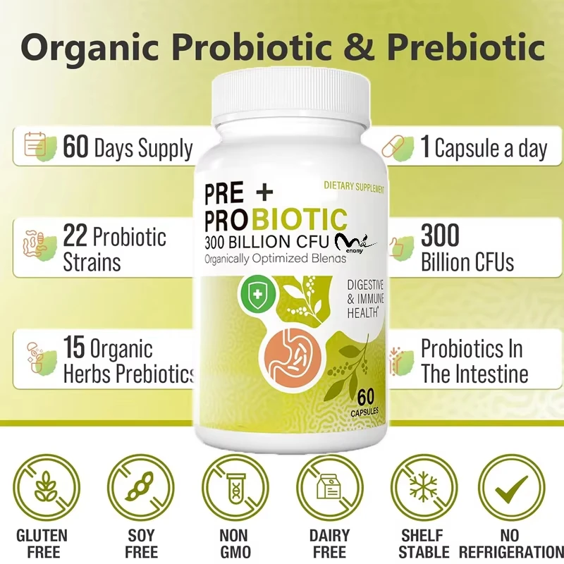 300 billion colony units, 22 strains of probiotics+15 herbs promote digestive health, immunity 1005007413160491