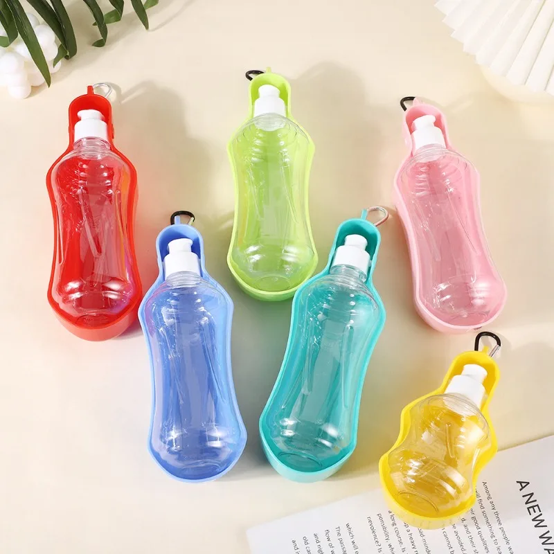 250/500ML Portable Dog Water Bottle Folding Drinker Plastic Water Bottle Pets Outdoor Travel 1005007418716736
