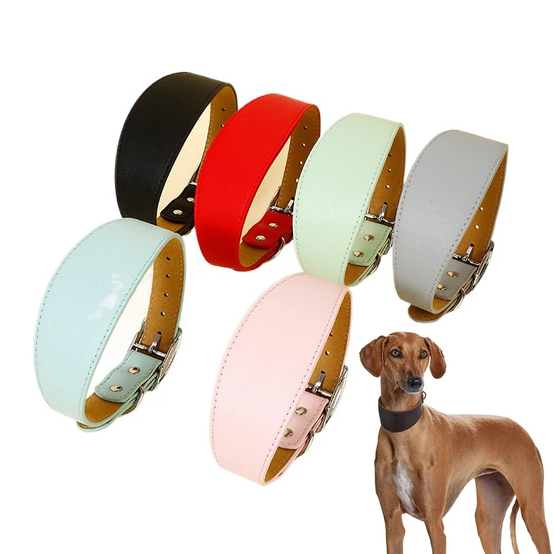 PU Pet Collar Adjustable Dog Collar Widened Design Strong and Durable for Medium and Large Dogs 1005007419319035