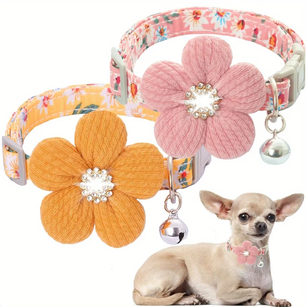 Small Dog Collar with Flower 1005007425066055