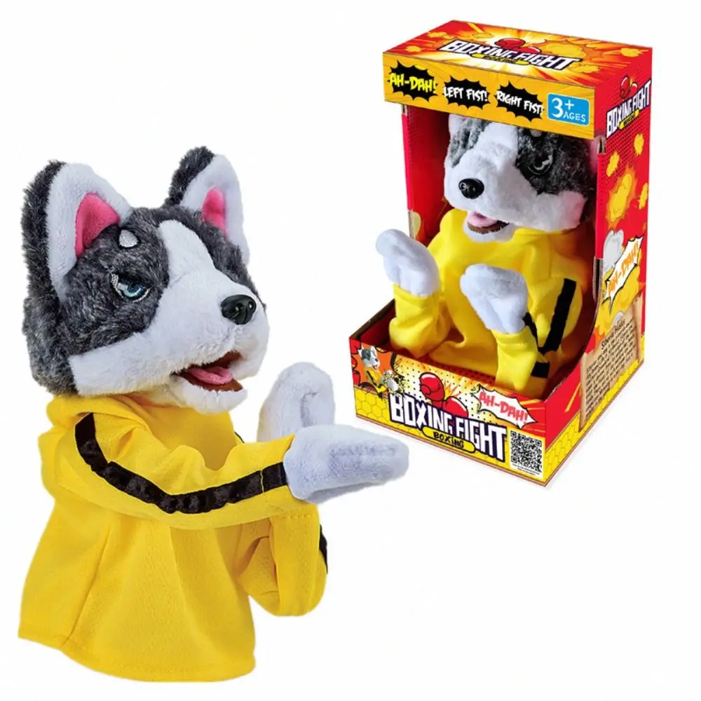 Funny with Sound Boxing Dog Doll Plush Kids Gifts Tricky Doll Battle Interactive Toy 1005007425068733
