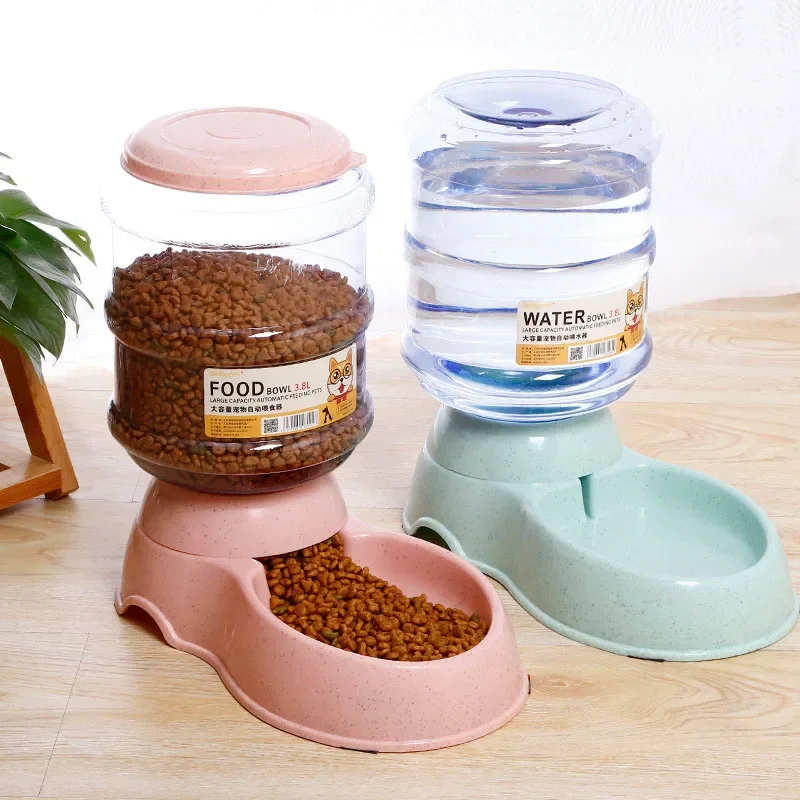Dog Automatic Feeders Plastic Water Bottle Cat Bowl Feeding and Drinking Dog Water Dispenser Pet 1005007427421064