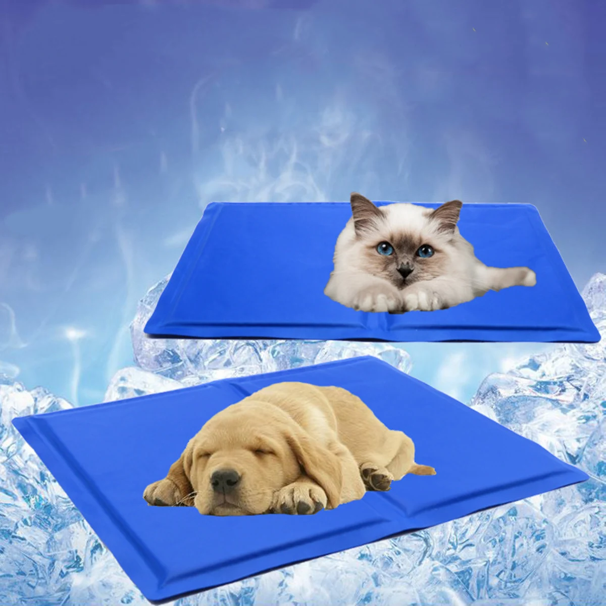 1pc-Pet Cooling Pad, Self-Cooling Dog Bed Mat, Summer Heat Relief Dog Cushion Mat Sleeping Blanket 1005007439597821