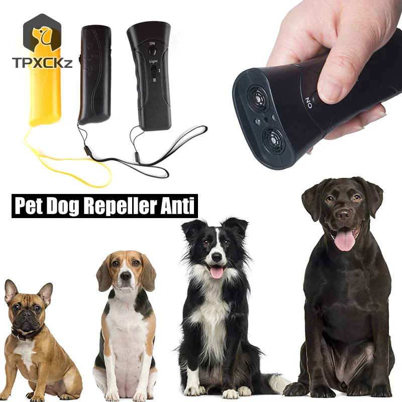 Pet Dog Repeller Anti Barking Stop Bark Training Device Trainer LED Ultrasonic (1PC) 1005007443451601