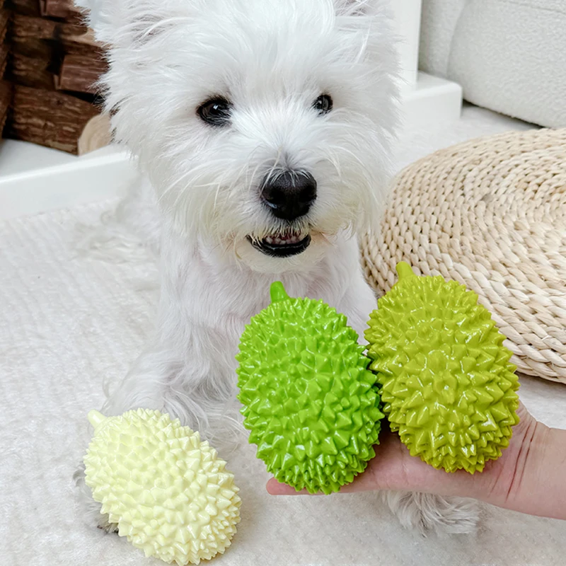 Simulation Durian Dog Toys Puppy Squeak Toy New Interactive Outdoor TPR Training Pet Chew Clean 1005007447767757