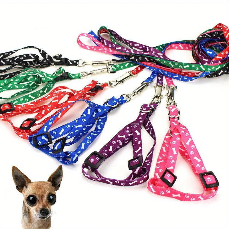 Dog Leash Adjustable Nylon Small Pet Cat Puppy Kitten Rabbit Harness Belt Rope Training Walking 1005007449931502