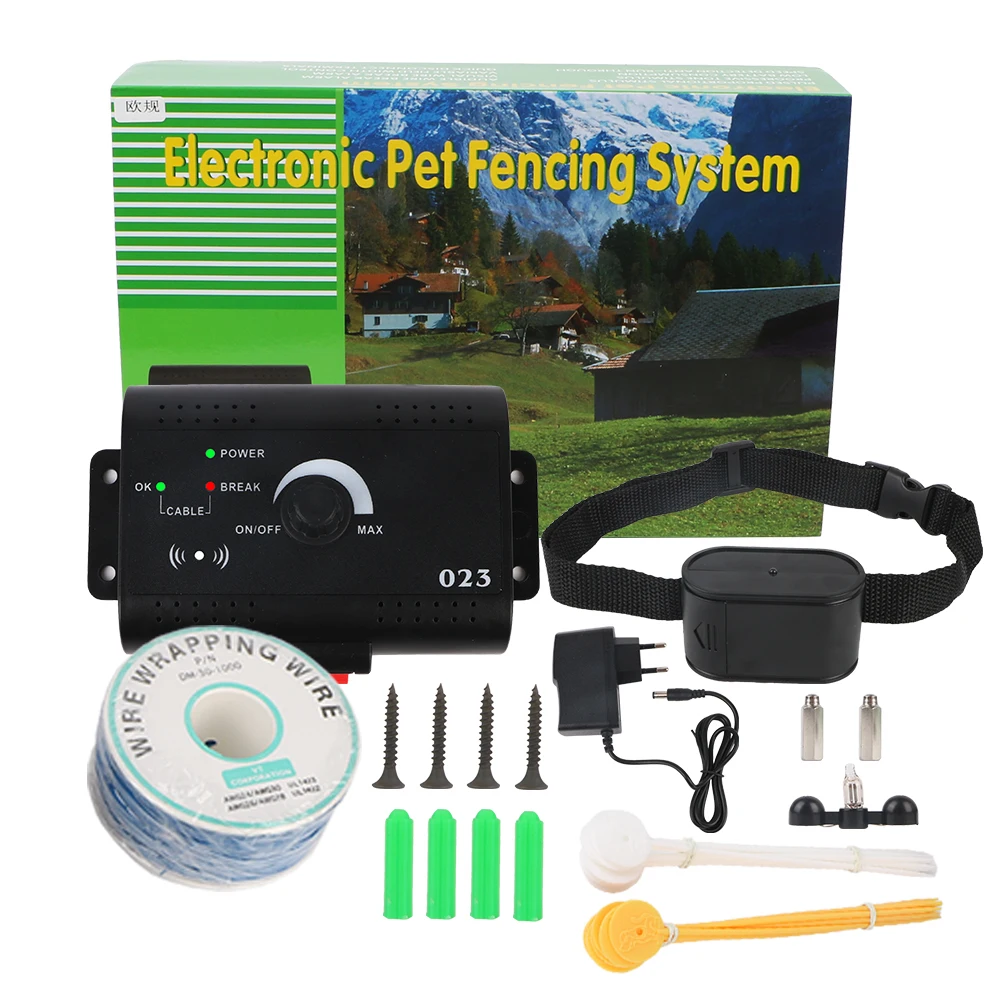 Dog Training Collar Electronic Pet Fence System Containment Waterproof Sound Shocked Collar 1005007453487217