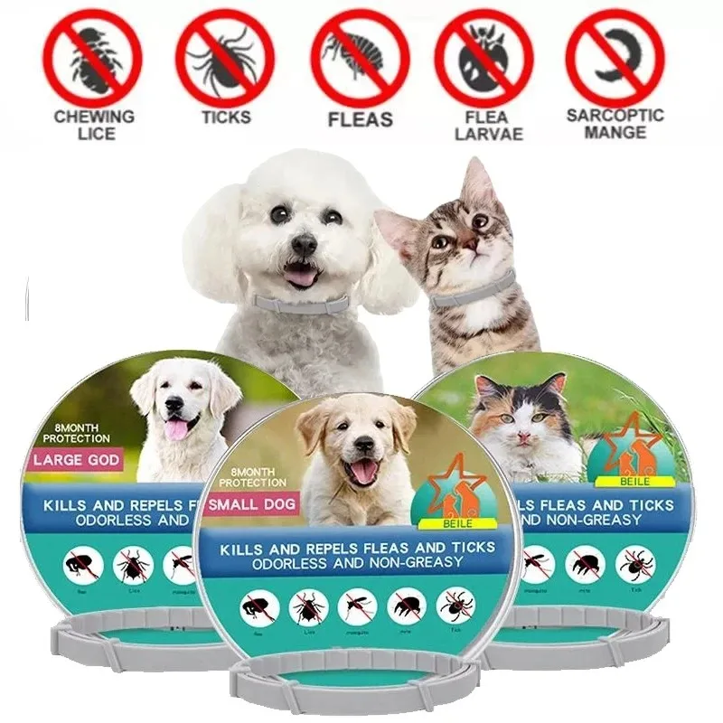 38/70CM Pet Anti Flea Ticks Antiparasitic Dog Cats Collar Protection Retractable Comfortable 1005007455421149