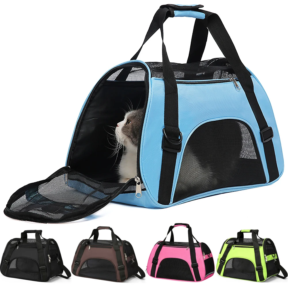 Cat Bags Portable Dog Carrier Bag Mesh Breathable Pet Puppy Travel Bags for Small Dogs Foldable 1005007455704380
