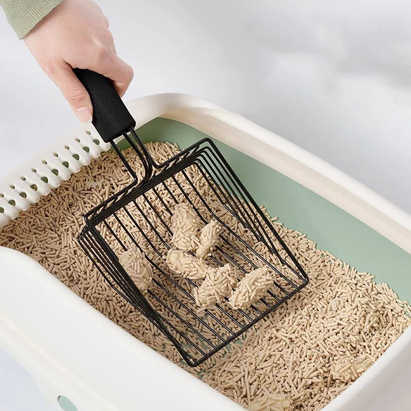 Cat Litter Scoop Metal Cat Litter Shovel Comfortable Handle Scoop For Cats Toilet Cleaning Tools 1005007455877742