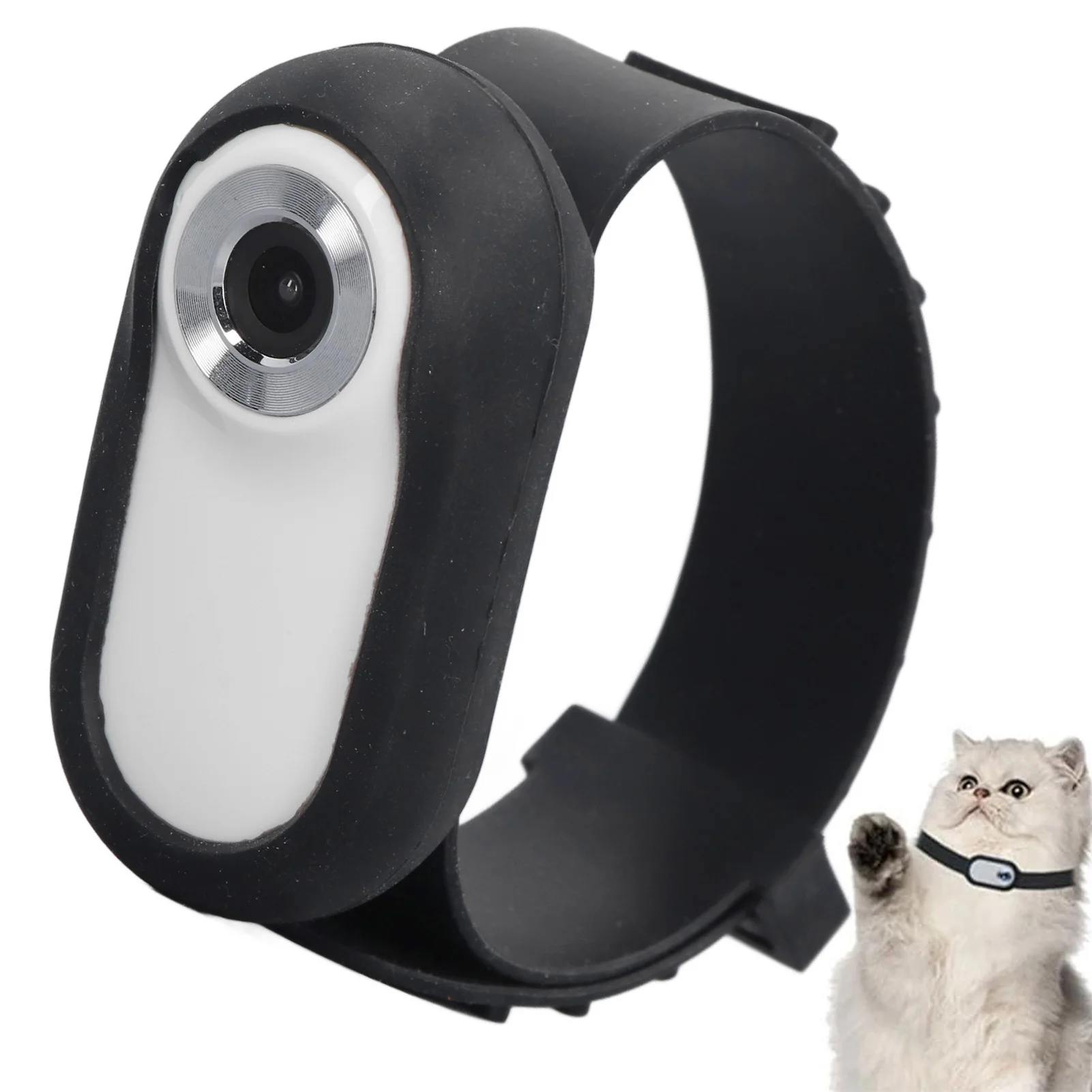 Pet Action Camera Small Pet Collar Camera 0.96in Screen Lightweight Full HD Rechargeable with Video 1005007458153040