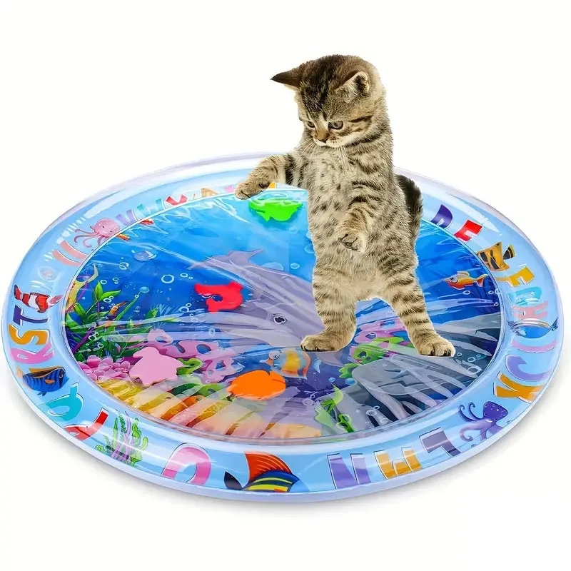 Pet Sensory Water Mat Thickened Inflatable Sea Ocean Water Mat For Cat Pet Supplies Cleaning 1005007476545881